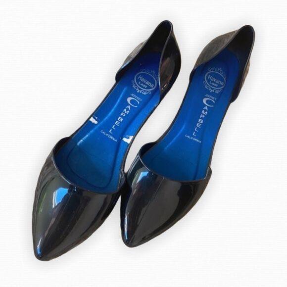 Jeffery Campbell, Havana Last Jelly Flat D’Orsay Solid Black Patent Women’s 6 M - Picture 4 of 12